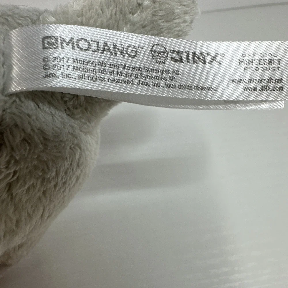 Minecraft Wolf Plush Jinx Official Gray Stuffed Animal Toy 2017 Mojang AB
